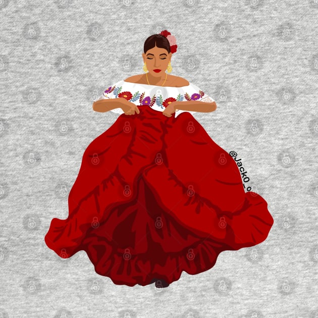 Folklorico dancer by Jack00